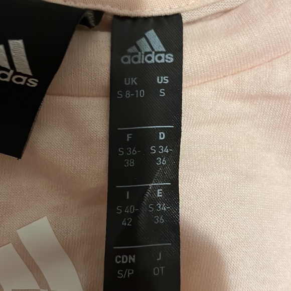 Pink adidas slightly cropped athletic tank top - Picture 4 of 4
